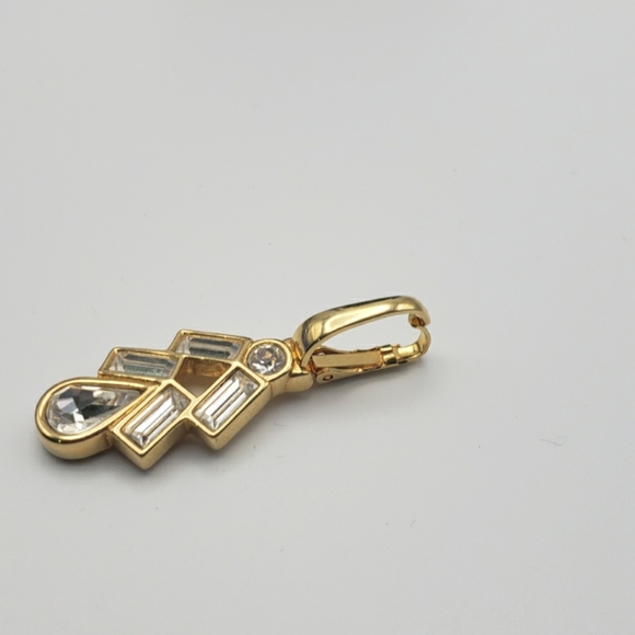 Gold tone earrings and locket set - Picture 3 of 10